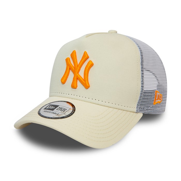 New York Yankees League Essential A-Frame Trucker Lippis Stone - New Era Lippikset Suomi FI-723649